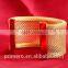 Simple Mesh Steel Wire Bangle Charm Cuff Bracelet 18k Heavy Wide jewelry
