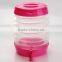 Durable plastic collapsible beverage dispenser with FDA LFGB