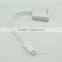 Hot sell white usb-c to usb 3.0 cable with usb male to hdmi female adapter