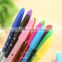 cute ball pen with highlighter , Korea stationery color gel pen