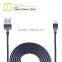 MFi Certified USB Round Cable (Black/white)