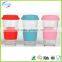 Eco-friendly food grade silicon coffee cups with lid