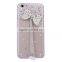 Diamond Bling Clear Hard Plastic Mirror Case for iPhone 4 5 6 6plus