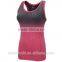 Fashion Style T-Shirts For Women Gradient Color Yoga TankTop Female Sports Crop tank top