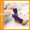 Hot sales Autumn & Winter Button Lace top Knitting Warm Socks Leg Warmers Girls Knee High Leg Warmer PGLW-0012