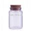 small glass jars with decorative cork lids 80ml