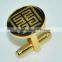 Fancy gold plated custom cufflinks for men