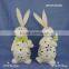 Easter decorative ceramic rabbit candle holder