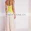 Fashion celeb women fashion dress sleeveless backless split maxi dress lace trim evening dress