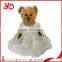 OEM factory handmade stuffed plush wedding dress bear toy