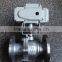 3 inches electric stainless steel flange ball valve flow control 230v