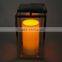 3x8 Battery operated tall size outdoor flicker pillar led candle