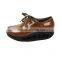 Genuine leather upper healthy casual shoes for women