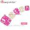 Full Cover Pedicure Toe Nail Art 24pcs Decorated Metallic Artificial Toe Nails
