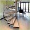 Modern railing 304 stainless steel frameless glass balustrade staircases indoor stair handrail design