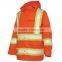 Polyester Inner Polyester Mesh Contrasting Trim with Back X Pattern Safety Hi Vis Workwear