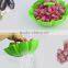 Silicone Draining Basket Kitchen strainer Bowl For Fruit&Vegetable