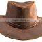 Top COWBOY Suede Cowhide Leather TOPPER "Steampunk" COWBOY HAT