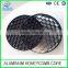 round shape aluminum honeycomb core with black frame