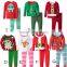 2015 hot sale knitted breathable children clothing sets infant christmas pajamas