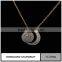 Fashion necklace Gold Plated Moon Pendant jewelry Metal Jewelry Charm