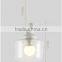 North Europe classic design glass pendant lamp with resin fly bird for home decor simple coffee bar and restaurant