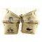 Coffee PE Coating Waterproof Printed Sturdy Jute Organizer Basket , Eco-friedly Jute Storage Basket