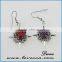 Top quality fashion women silver setting jewelry new quartz druzy earrings for sale