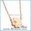 Distinctive Fashion Design fashion round hollow lover stainless steel pendant necklace