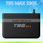 Dragonworth T95Max real Ott update Android Tv Box Amlogic Quad Core S905 Android 5.1 metal housing with led display