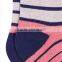 China socks factory supply fashion mens red and white striped printed socks