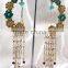 Long Kundan Tassel Earrings