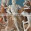 White hand carved Apollo bathing marble statue