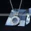 best selling crystal round pendants with glass made of stainless steel