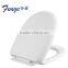 White color plastic slow down flower printed toilet seat