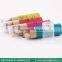 3.5 inch 6pcs natural rainbow colour pencil set with sharpener promotional mini color pencil