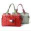polyester dots big tote mami bag