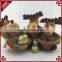 Lovely christmas deer style fine wickerwork basket for christmas gift