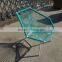 Garden baroque furniture pe wicker stackable diamond shape iron chair