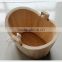 2015 high quality hot sell decorative handmade unfinished wooden barrel with handle