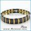 Stock black hematite good health benefit ceramic bracelet for women