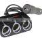 12V/24V Car Cigarette Lighter Three Socket