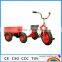 cheap kids metal tricycle with trailer