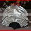 Gold and silver color Japanese hand fan