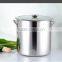 Tall Straight-shaped Non-magnetic stainless steel stockpot/commercial stock pot/soup bucket