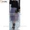 Fashion street style elastic high waist asymmetric multi layers mesh tulle puffy tutu skirts for young ladies