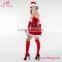 OEM Service Red off Shoulder Christmas Eve Cosplay Costume for Women
