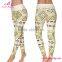 Hot sale factory women sexy custom printed 92 polyester 8 spandex leggings