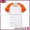 two tone t-shirt 95 cotton /5 elastane t-shirt