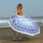China wholesale super cheap Extra Large Custom Printed Round Beach Towel with Tassels